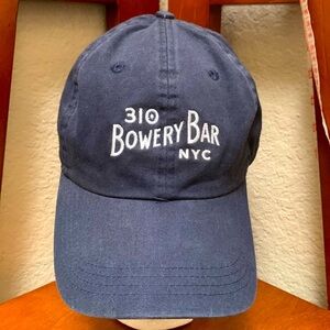 🔹Ahead Vintage Adjustable Cap ..Embroidered 310 Bowery Bar NYC …